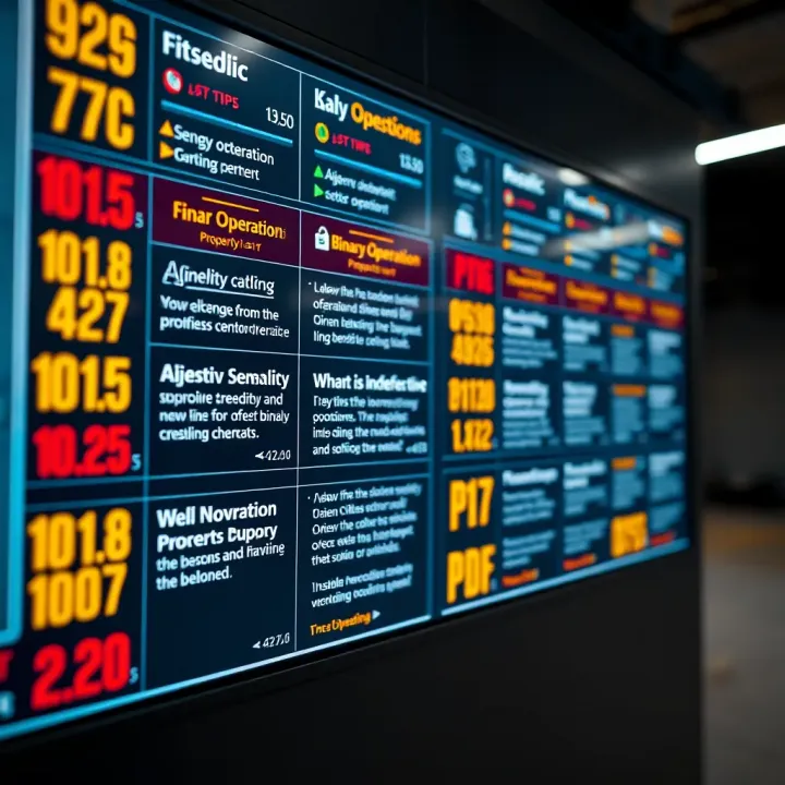 Collection of key binary operation properties and common problem-solving questions displayed on a digital board