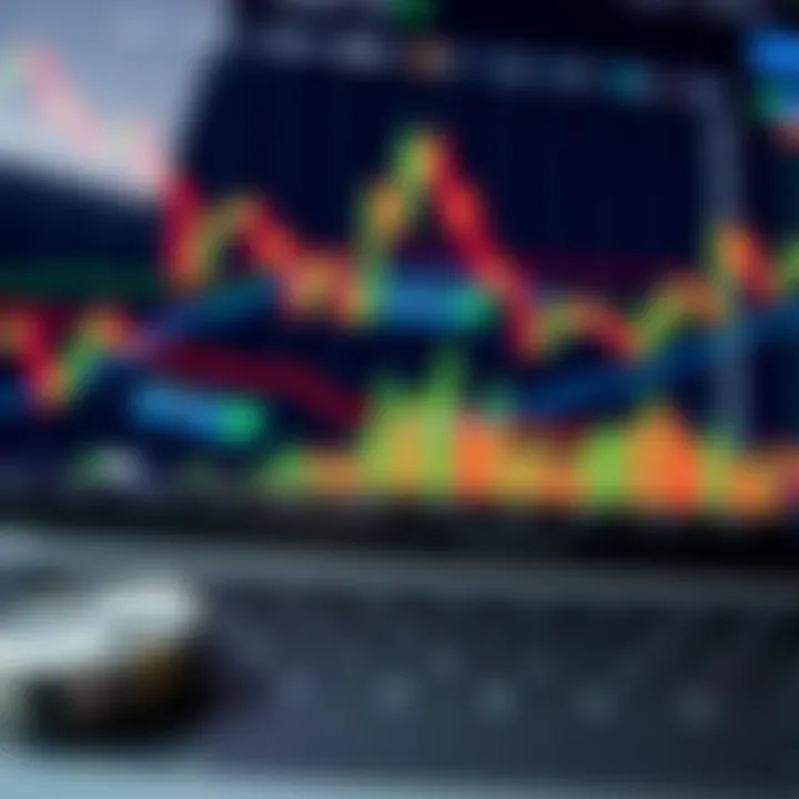 Illustration of forex trading charts with currency pairs and market analysis tools