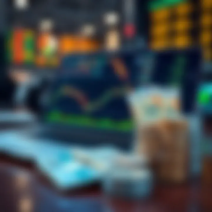 Laptop displaying forex trading platform with Nigerian Naira and global currencies