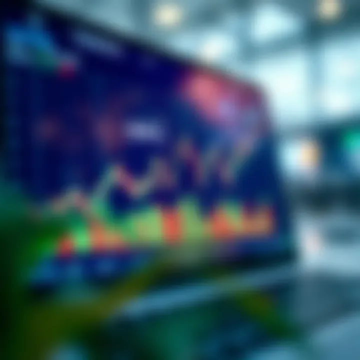 Graph displaying binary investment trends on a digital financial platform