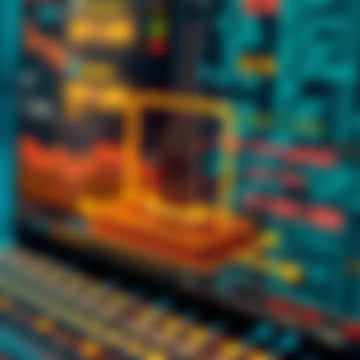 Graphic illustrating security layers and encryption mechanisms protecting digital login systems