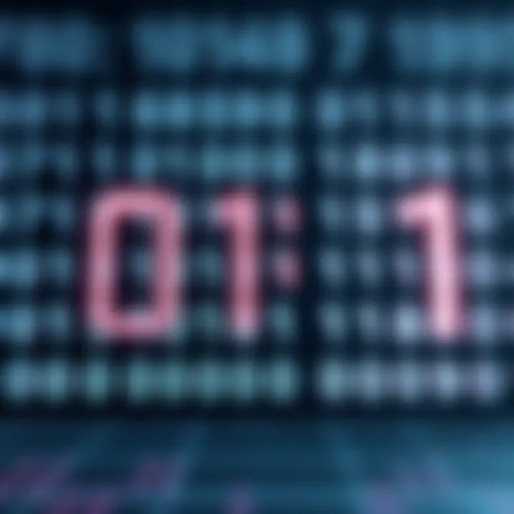 Example showing the addition of two binary numbers with corresponding bits aligned