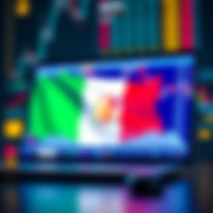 Illustration of a secure online transaction for binary options with financial icons and a Nigerian flag