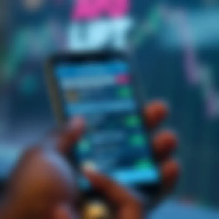 Mobile phone showing popular crypto trading apps with Nigerian Naira currency symbols