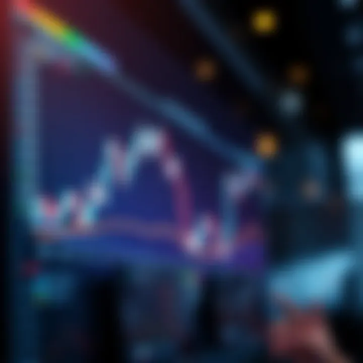 Graph showing automated trading decisions on cryptocurrency market trends