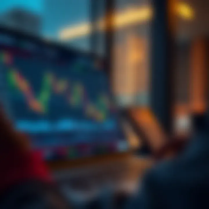 User interface showcasing forex trading app with charts and currency pairs