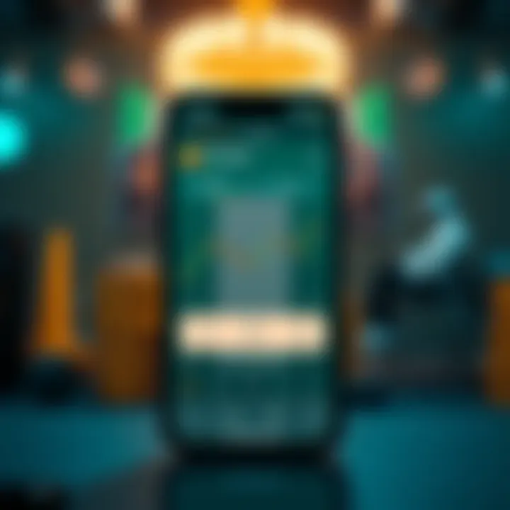 Illustration of secure mobile forex trading app interface with Nigerian flag colors