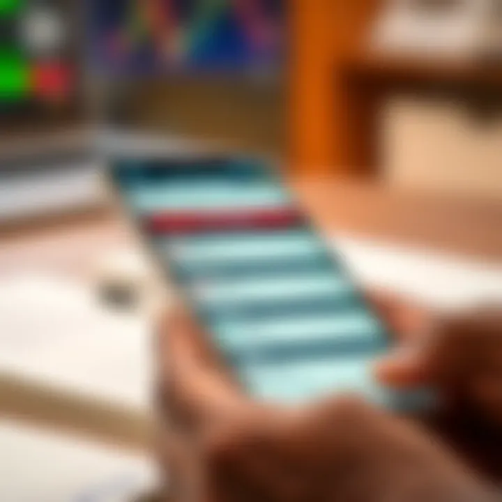 Smartphone screen displaying a comparison of top stock trading apps available for Nigerian investors with features highlighted