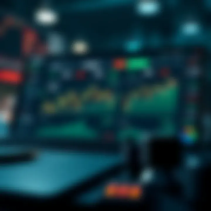 Dashboard interface of a top trading app showing portfolio summary and market trends