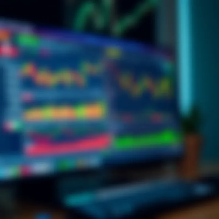 Dashboard of forex trading tools and analytics on a computer screen