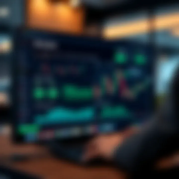 Dashboard view of a binary trading platform showing account overview and trading options