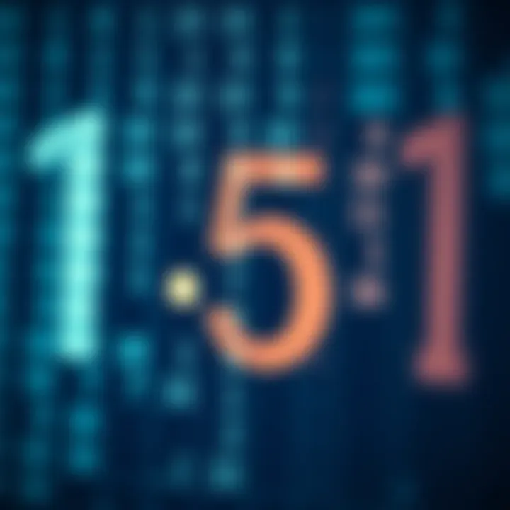 Decimal to Binary Conversion in Technology Visual comparison between decimal number and its equivalent binary form in computing context