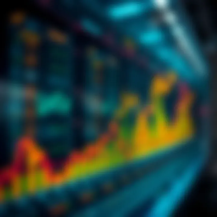 Graph displaying upward and downward trends in forex trading for Nigerian market