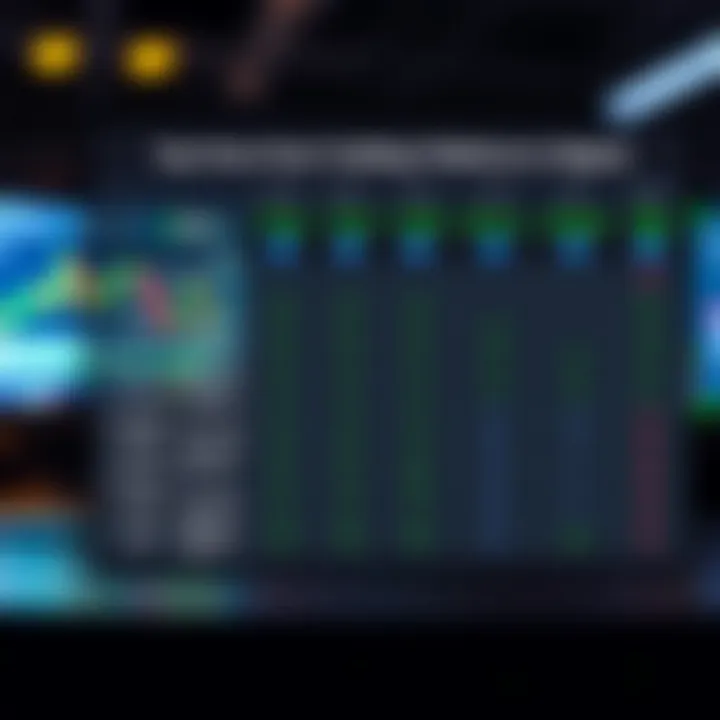 Comparison chart showing features and benefits of various forex trading platforms for Nigerian traders