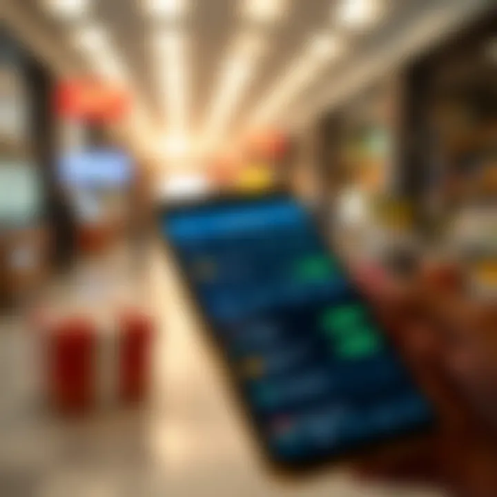 Mobile phone screen displaying a gift card trading app interface with transaction options