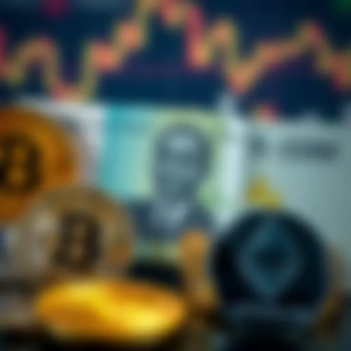 Illustration showing Nigerian naira symbol alongside popular cryptocurrencies like Bitcoin and Ethereum