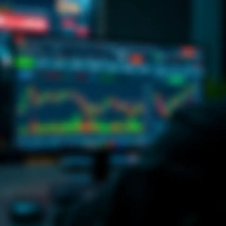 Navigating a Forex Trading Platform for Market Engagement Computer screen showing forex trading platform interface with live market data and trading options