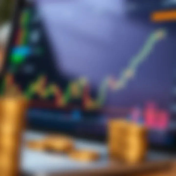 Fundamental Concepts in Forex Trading Illustration showing fundamental forex trading concepts with charts and currency symbols