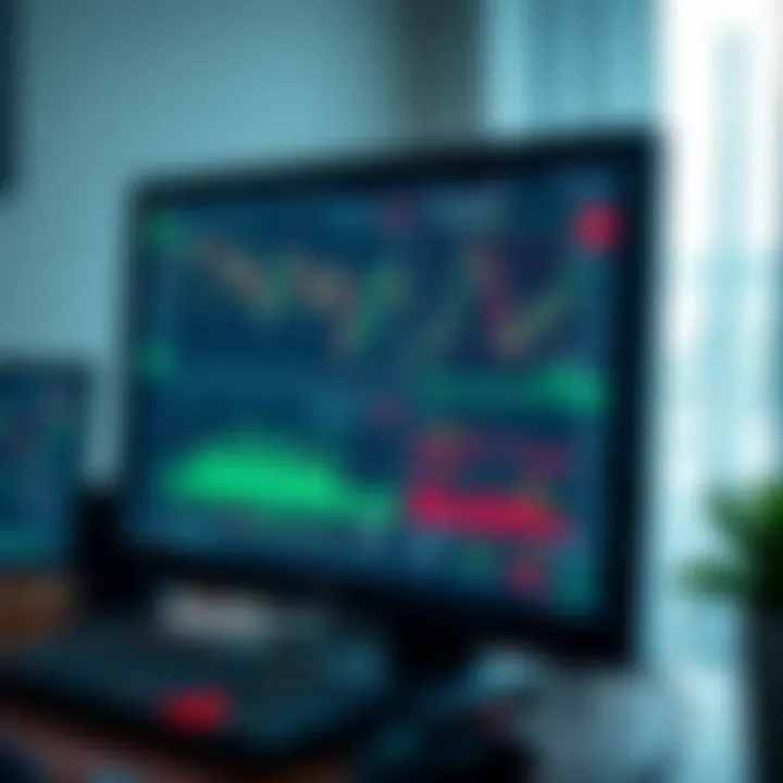 Computer screen displaying forex trading charts and analysis tools for Nigerian traders