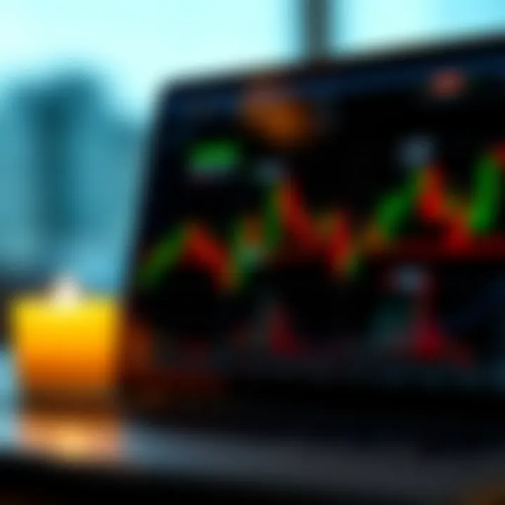 Diagram illustrating market trend shifts identified by candlestick formations