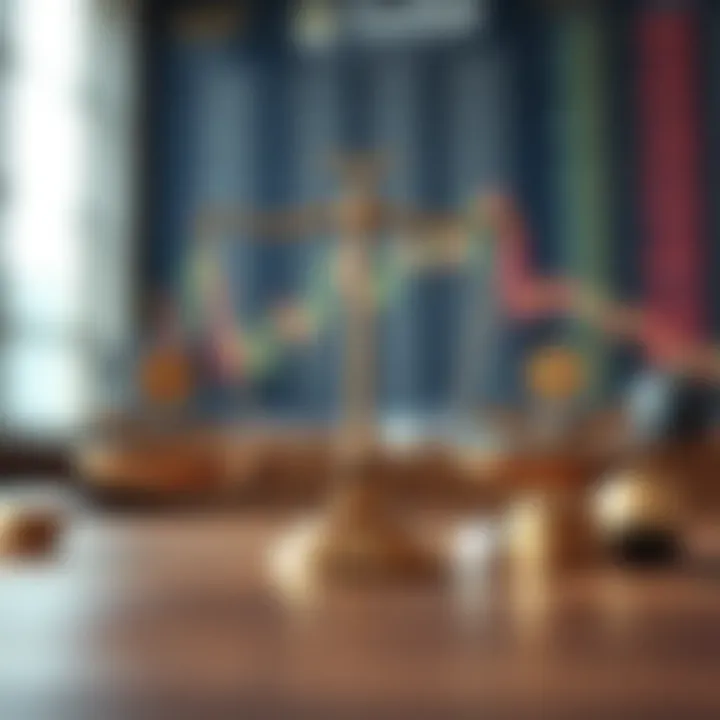 Ethical Considerations in Forex Trading Conceptual illustration of ethical considerations in forex trading with balanced scales and currency symbols