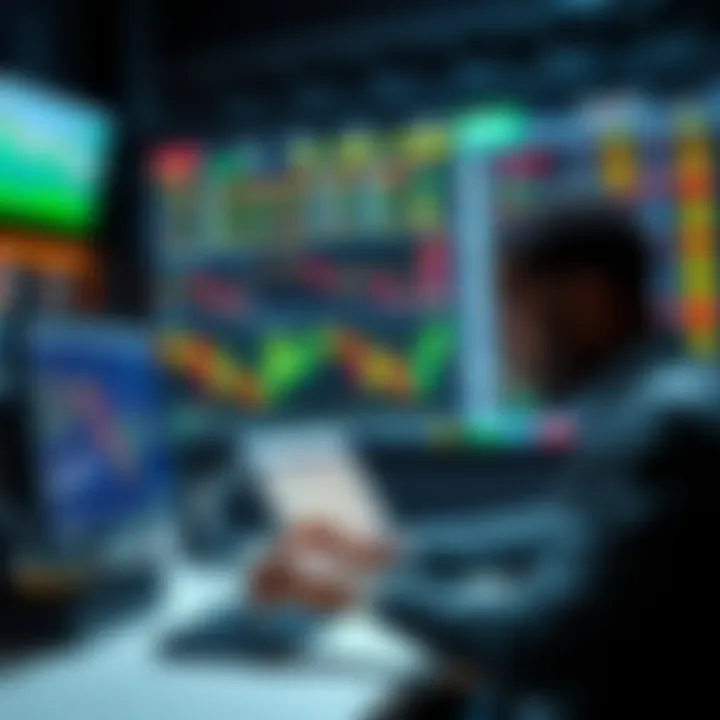 Conceptual illustration of Nigerian traders practicing strategies on a digital screen using demo accounts