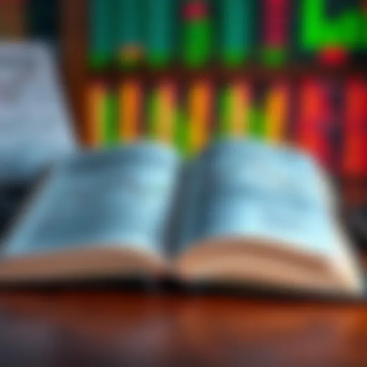 Open book displaying charts and notes on forex trading strategies for Nigerian market
