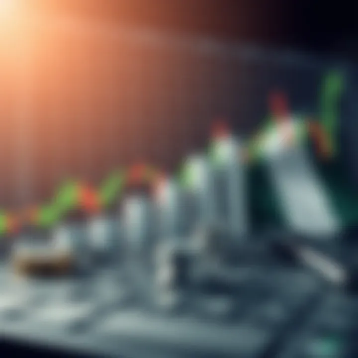 Chart showing upward trend with forex trading tools and Nigerian flag elements