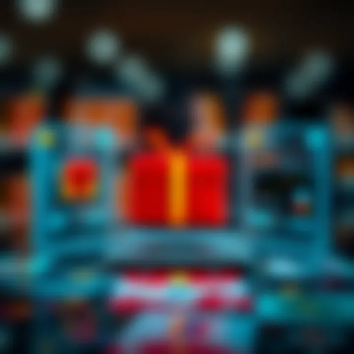 Safe and Efficient Gift Card Trading in the Nigerian Market Illustration of digital transaction symbols representing safe and effective gift card exchange