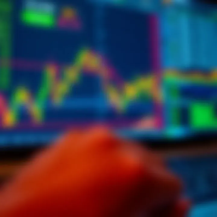 Forex trading platform interface displaying currency pairs and market data