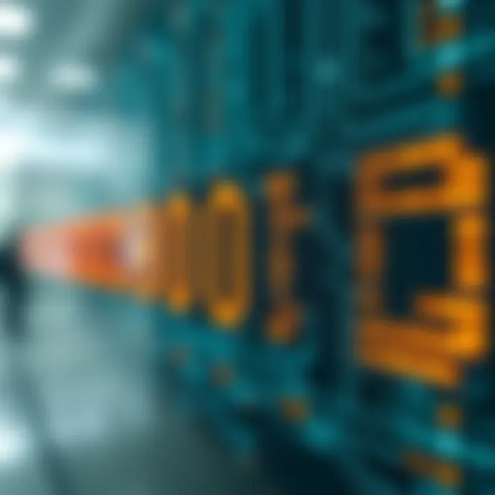 Visualization of binary digits representing data in a digital circuit