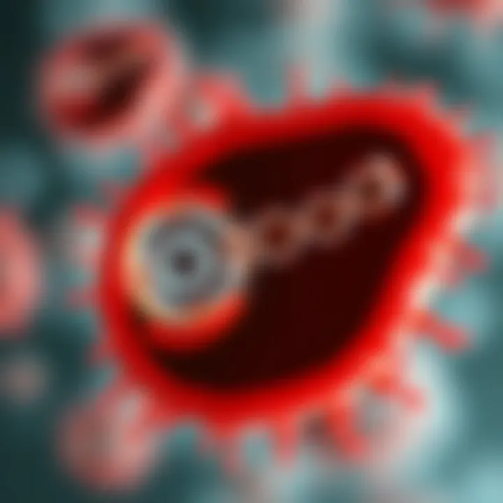 Illustration of bacterial growth cycle highlighting stages of binary fission