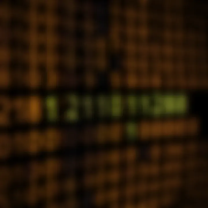 Diagram illustrating binary digits representing a decimal number