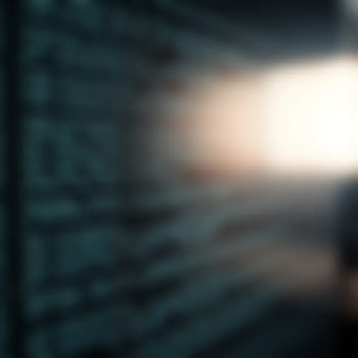 Code snippet illustrating implementation of binary search algorithm with pointers and comparison logic