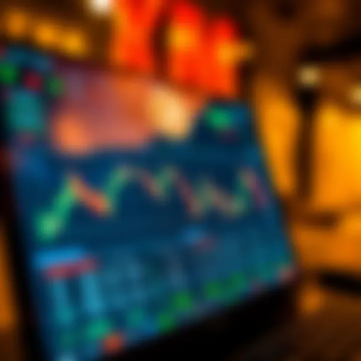 User interface of a crypto trading platform showing various digital currencies and market data