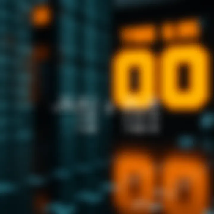 Illustration of binary division showing a dividend and divisor in binary format with partial remainders