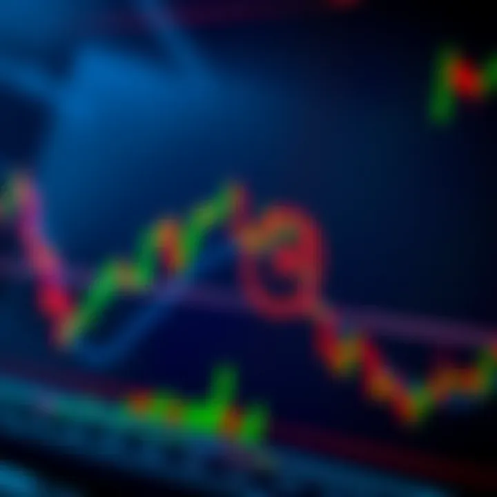 Chart showing currency pair movements with pips highlighted to illustrate forex price changes