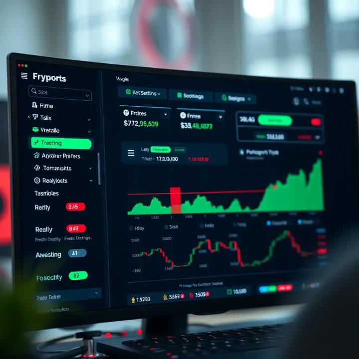 Dashboard displaying key features and settings of a forex trading robot interface