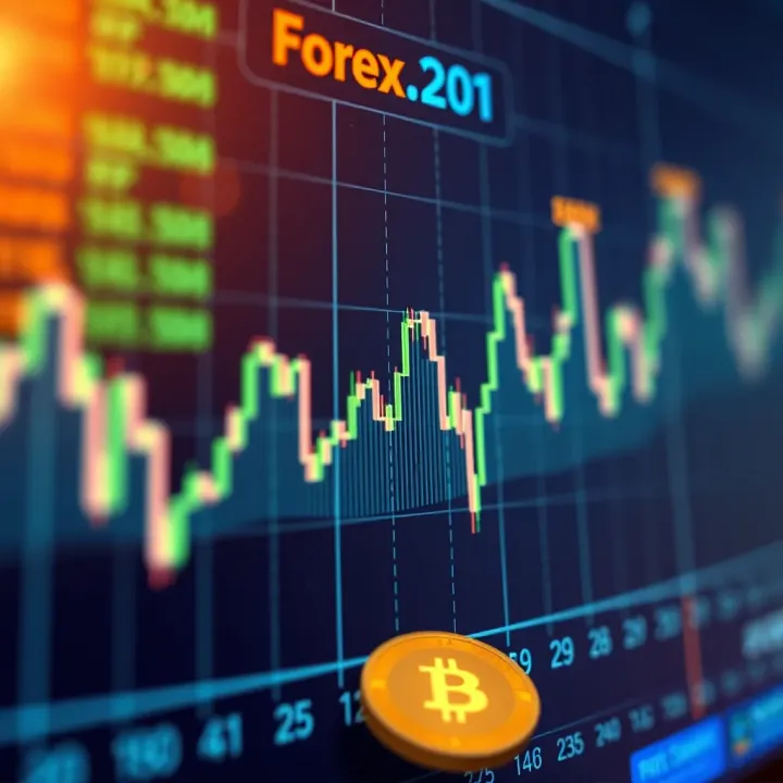 Graph illustrating forex market trends with Nigerian Naira currency symbols
