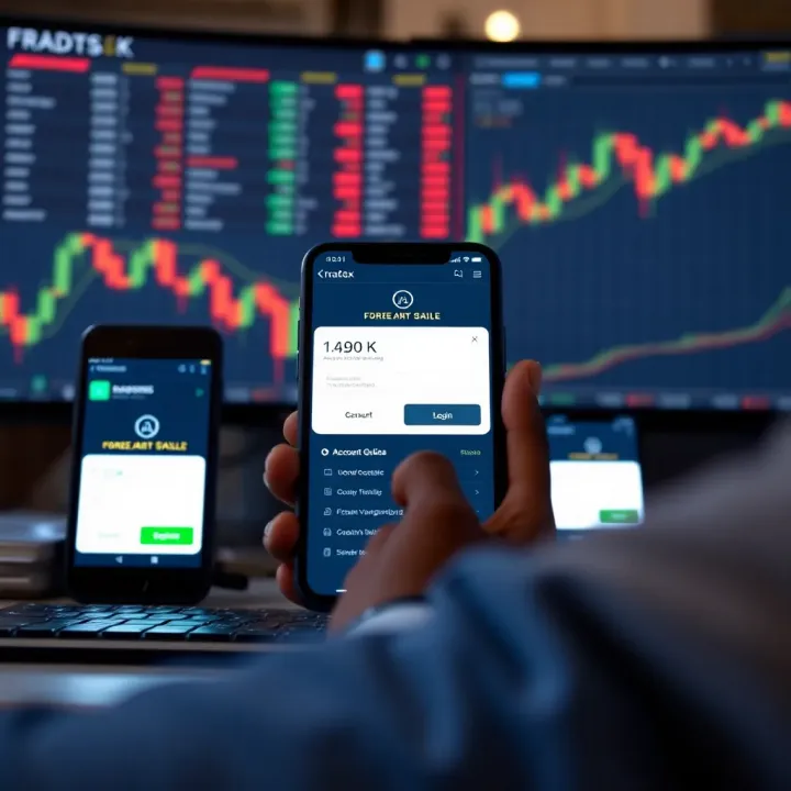 Account Verification and Security on Mobile and Desktop for Nigerian Forex Traders Mobile and desktop devices displaying forex account verification and security features