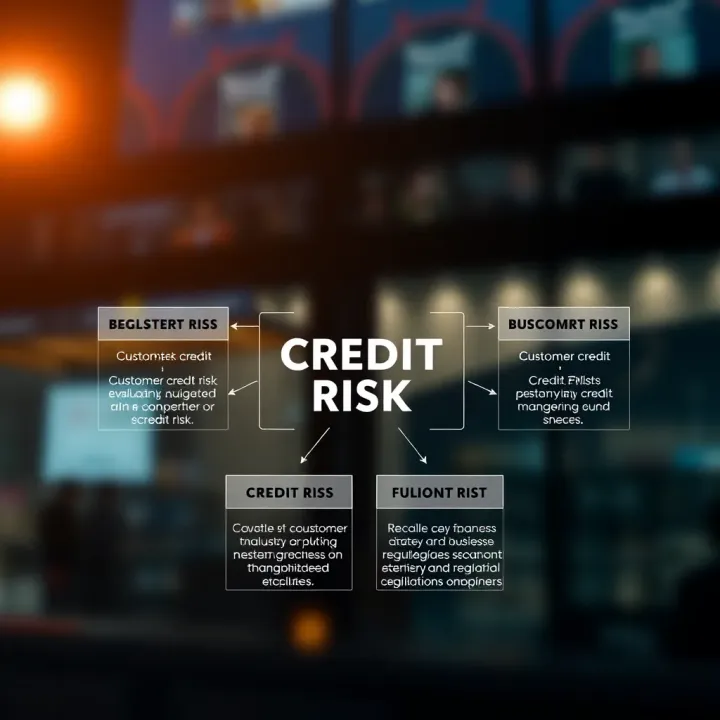 Diagram depicting strategies for managing credit risk including customer evaluation and regulatory compliance in Nigeria
