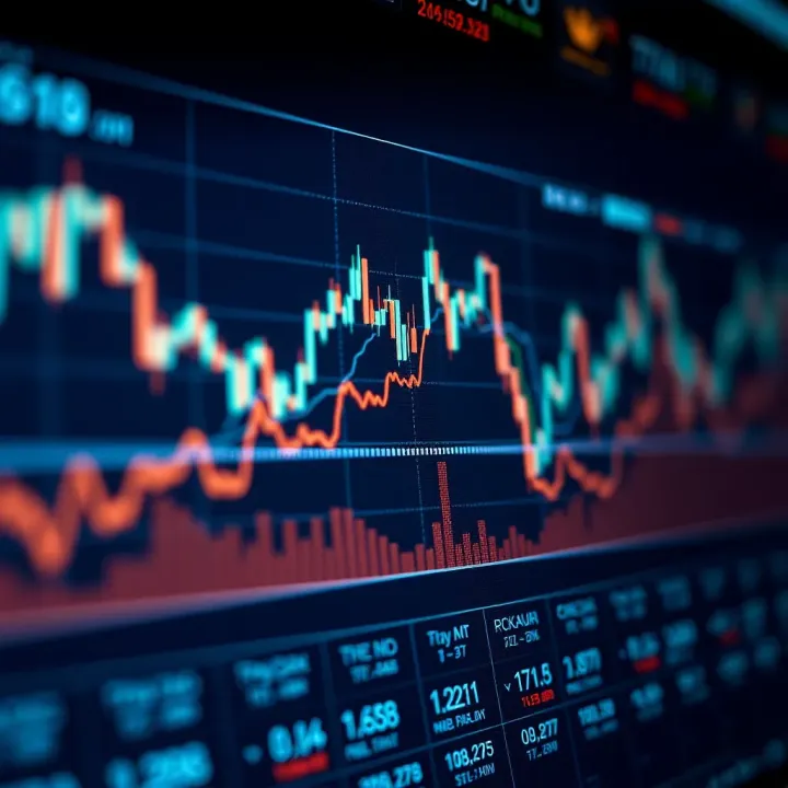 Graph showing market trends and data analytics for cryptocurrency trading decisions