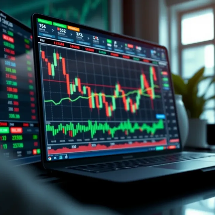 Illustration of evaluating trading signals with charts and analysis tools