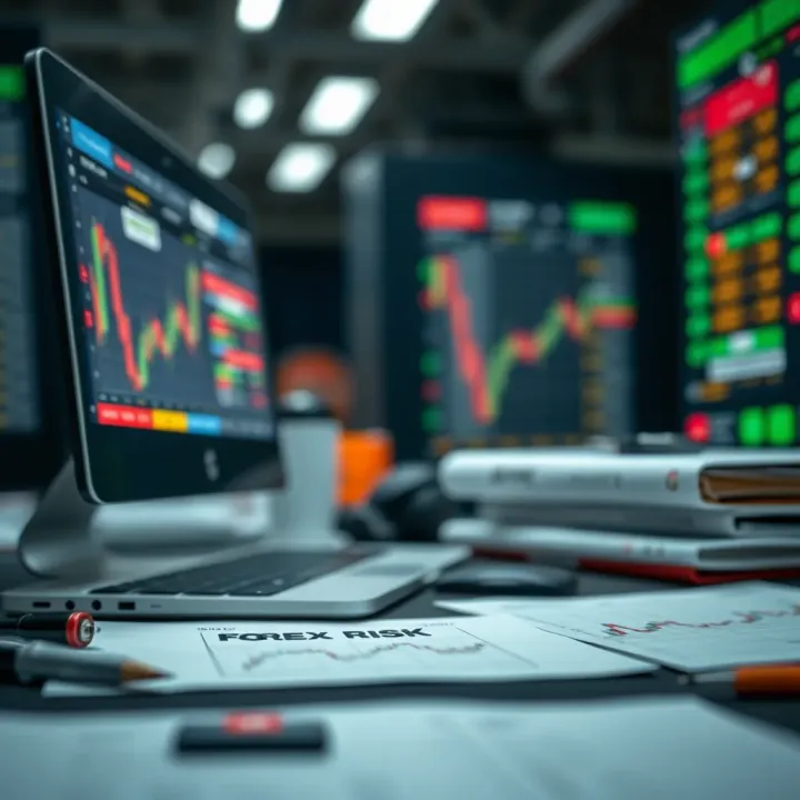 Visual representation of tools and techniques for forex risk control in volatile markets