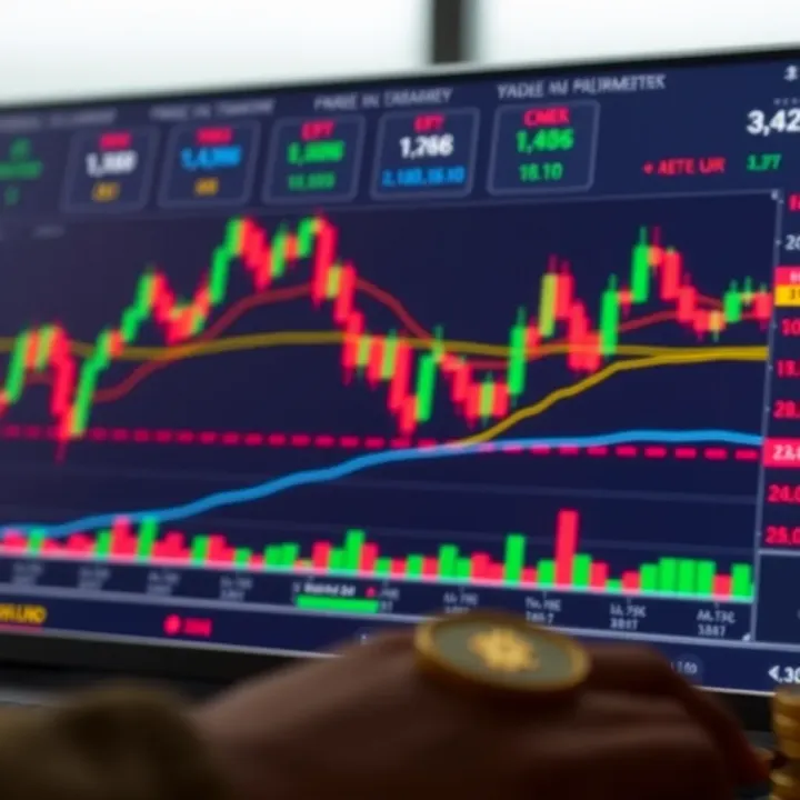 Forex trading charts and currency symbols representing the Nigerian market