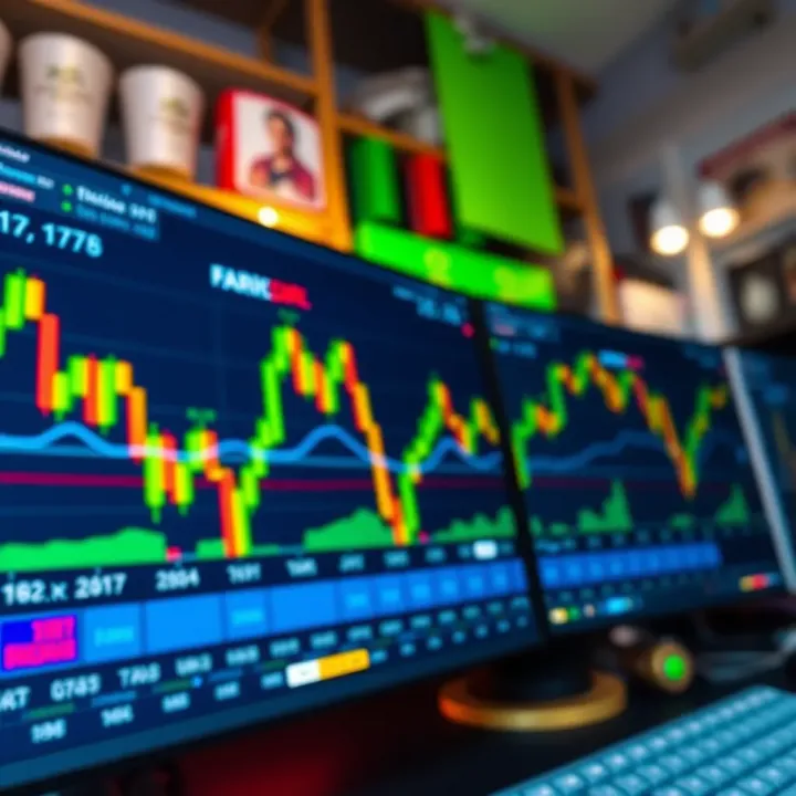 Essential Tools and Platforms for Forex Trading in Nigeria Digital interface displaying forex trading charts and currency exchange rates