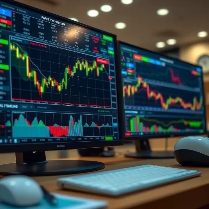 Overview of popular forex trading platforms with charts and tools