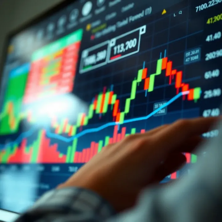 Visual chart showing how to interpret candlestick formations for market decisions