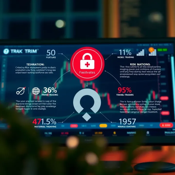 Diagram illustrating risk management techniques and secure trading platforms for forex