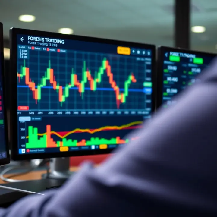 Interactive forex trading platform interface displaying charts and real-time data for Nigerian traders